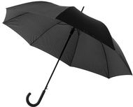 27" Cardew-sateenvarjo, kaksikerroksinen, automaattisesti avautuva, musta liikelahja logopainatuksella